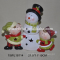 New christmas ornaments ceramic girl figurine with christmas tree